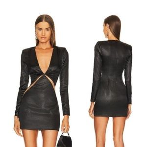 Michael Costello x REVOLVE Zoya Mini Dress - Black